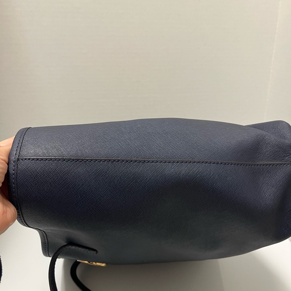 Michael Kors Blue and Gold Structured Tote - Picture 3 of 14